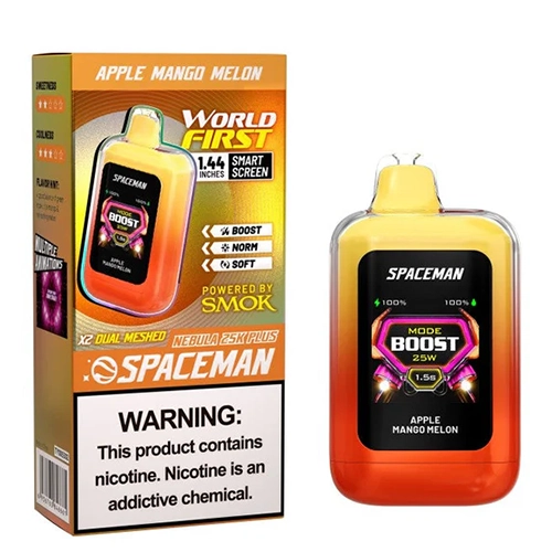 پاد یکبار مصرف 25000 پاف اسپیس من طعم سیب انبه طالبی