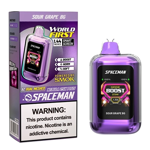 پاد یکبار مصرف 25000 پاف اسپیس من طعم انگور ترش