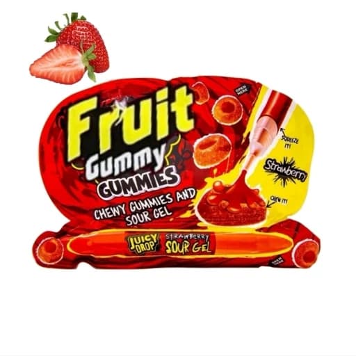 پاستیل و سس ترش خودکاری با طعم توت فرنگی (۵۵ گرم)