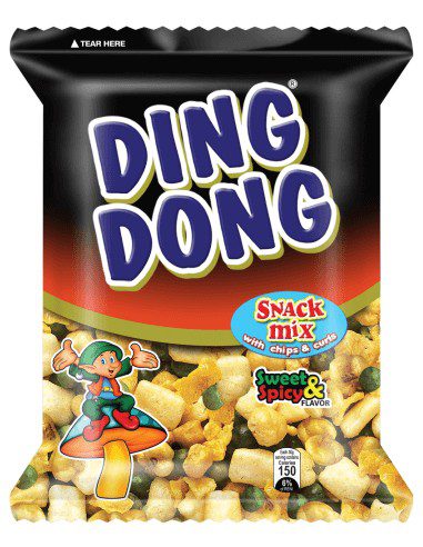 آجیل دینگ دونگ چیپس و فر تند و شیرین 95gr