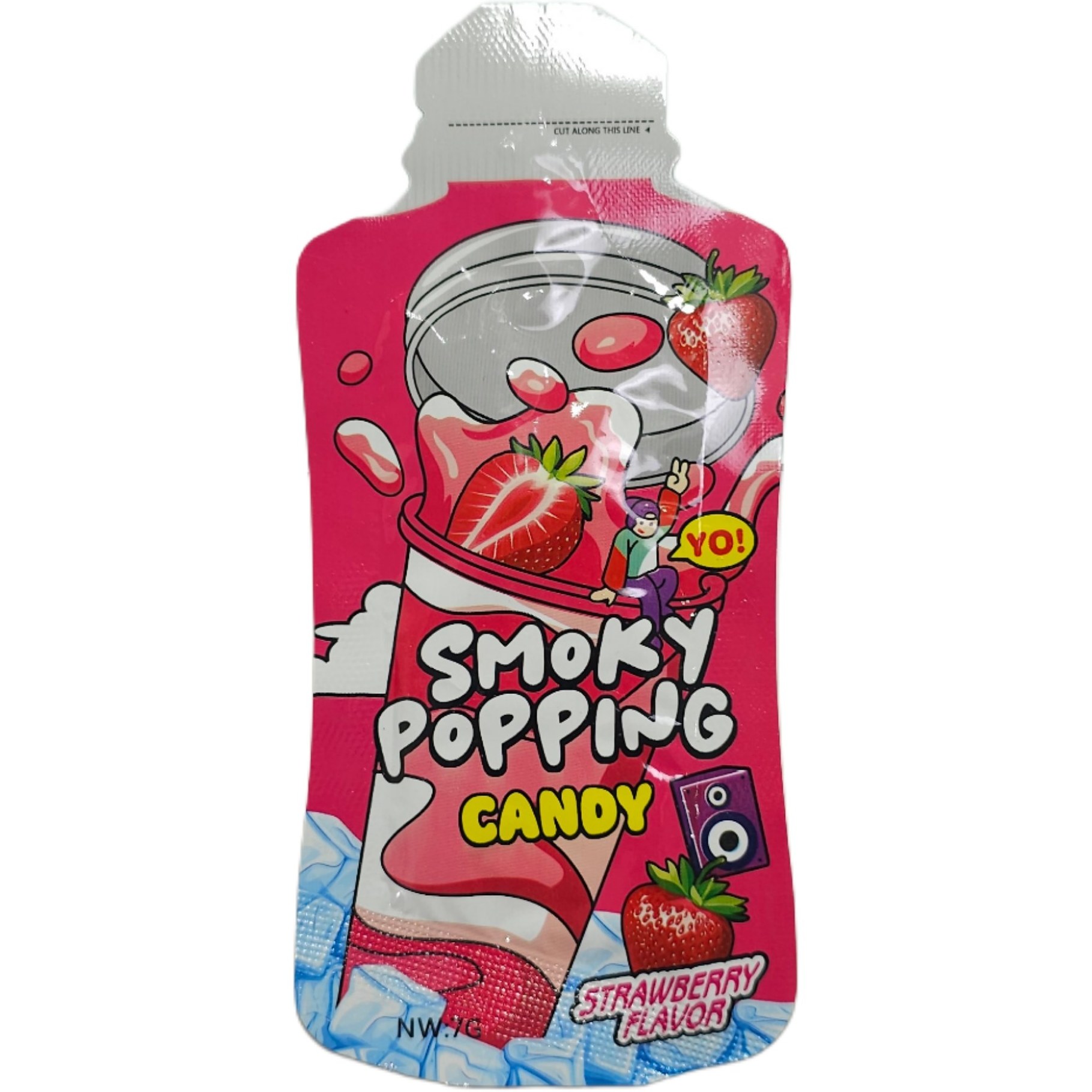 ابنبات جرقه ای دودزا با طعم توت فرنگی (۱۲ گرم)